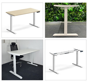 Modern ofis masası otomatik çift motorlu ayaklı masa elektrikli yüksekliği ayarlanabilir masa - Product Image 5