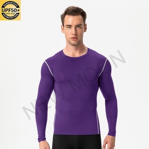 Men's Breathable Shirt <b>Base</b> <b>Layer</b> Tops <b>Long</b> <b>Sleeve</b> T-Shirt Sports Gear Fitness Tights for Gym Workout - Product Image 5