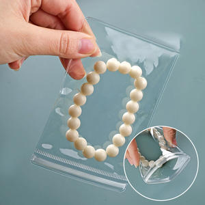 Bolsas Embalaje de plástico Bolsa con cremallera Bolsa de joyería de PVC Logotipo personalizado con cremallera deslizante Plástico transparente a prueba de humedad - Product Image 5