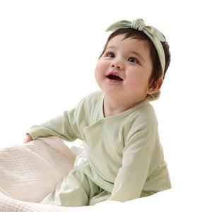Combinaison pour bébé en tricot cristallin vert respirant pour l'été, unisexe, vêtements pour nouveau-nés - Product Image 5