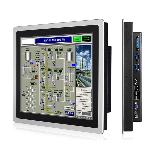 10.4 Inch Embedded Open Frame Metal Multi Point Capacitive Touch Screen Monitor Android/Windows10 Rs232 Industrial Pc Computer