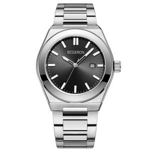 Relojes de Cuarzo para Hombre de Lujo de la Marca Besseron Oem con Logotipo Personalizado, Caja Pulida de Acero Inoxidable 316l, Movimiento Japonés - Product Image 1