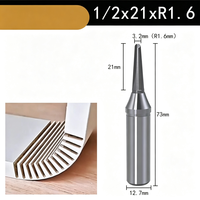 Fraise à rainurer en carbure à profil rond pour le bois, fraise à rainurer en V pour le MDF, le contreplaqué, outils de travail du bois CNC