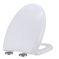 Siège de toilette en plastique de haute qualité à fermeture lente, accessoires de salle de bain, couvercle de toilette