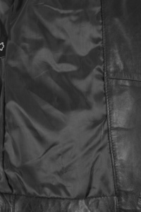 Blazer de Mujer Personalizado 100% Cuero Nappa Negro Genuino, Corte Entallado, Forro Premium, Marca Privada OEM/ODM, Venta al Por Mayor de Lujo - Product Image 4