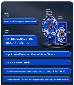 RV90 Integrated Transmission Gearbox MIMRV Speed Reducer With Motor <b>Worm</b> <b>Gear</b> Reducer for Applications Industrial Reduction <b>Gear</b> - Product Image 5