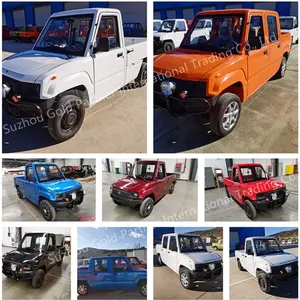 Low Speed New Electric Pickup Car Electric Utility Vehicle With Cargo Box
