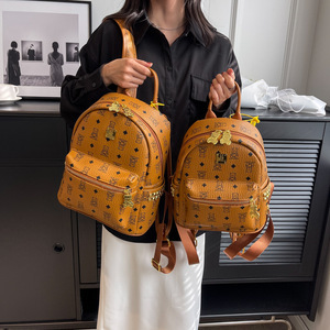 <span class=keywords><strong>Sac</strong></span> <span class=keywords><strong>à</strong></span> <span class=keywords><strong>Dos</strong></span> <span class=keywords><strong>Femme</strong></span> Luxe Vintage Marron en Cuir PVC pour Dames, Élégant et de Haute Qualité, Idéal pour le Voyage et Usage Quotidien - Product Image 5