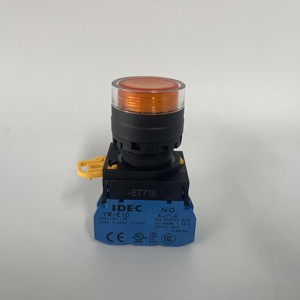 YW1B-M1E21W Idec Pushbutton White 22mm Flush Spring-Return - Product Image 1
