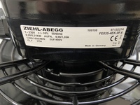 Ventilateur axial électrique en fonte ZIEHL-ABEGG FE035-4EK.0F.6 230V 1.35A, protection IP55, efficacité IE5