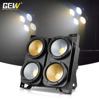 GEVV 4x100W 4 Ojos, Foco LED COB DMX512 Empalmado para Audiencia, Ideal para Espectáculos, Teatro, Estudio y Escenario