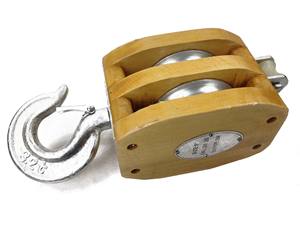 Античный стиль деревянный блок шкив с одним шкивом для декоративного использования - Product Image 6