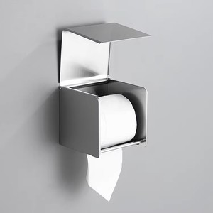 <span class=keywords><strong>JOIE</strong></span> ที่ใส่กระดาษสแตนเลสติดผนังทรงสี่เหลี่ยม, ที่ใส่กระดาษชำระสำหรับห้องน้ำทรงสี่เหลี่ยมผืนผ้า304ทันสมัยการจัดระเบียบที่บ้านอย่างโฉบเฉี่ยว - Product Image 4