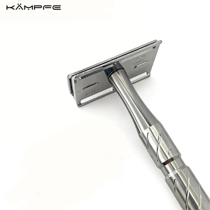 <span class=keywords><strong>Rasoir</strong></span> de sécurité professionnel en acier inoxydable poli miroir à double tranchant pour les jambes et le corps - Product Image 2