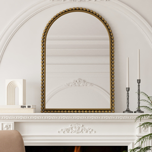 Arch Vintage Vanity Mirror Gold Wall Hanging For Living Room Bedroom Bathroom - Product Image 1