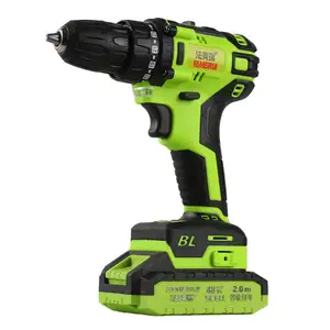 High Power Tool Brushless Lithium Battery Cordless Electric Hand Drill And Screw Driver Machine