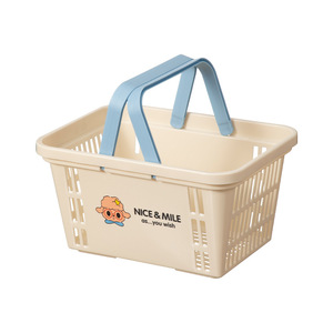 Nice & Mile Storage Basket Rectangle With Handle For Bathroom Shower Picnic Use - Product Image 5