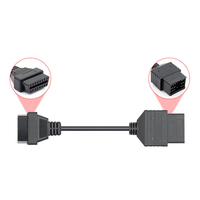 La mejor calidad Obd Ii Obd2 90 grados Conector hembra de 16 pines Lector Obd Obd2