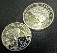 Pièce de monnaie commémorative en métal argenté personnalisée
