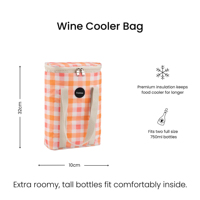 Sac Isotherme Portable Haut de Gamme Anti-Fuite pour 2 Bouteilles de Vin – Idéal pour Fêtes, Voyages et Vente en Gros