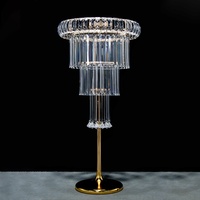 Style moderne nouveau cristal glace Bar porte-fleurs pour salle de mariage Table décoration lieu Arrangement accessoires pour lieu de mariage