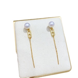 Bandeja Vacía de Plata S925 para Accesorios de Perlas DIY con Cuentas Redondas de 6-9mm 22053 Joyería de Plata de Moda Earline - Product Image 5