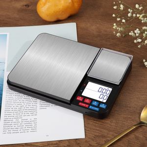 Báscula de alimentos inteligente de fábrica Changxie, doble plataforma, 5KG de peso inoxidable, báscula de alimentos de cocina, báscula de 0,01g - Product Image 3