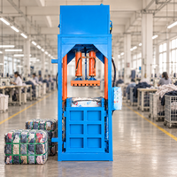 Presse à balles pour coton à moteur diesel, machine à emballer les textiles pour vêtements destinée aux usines de confection