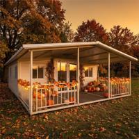 Maison Portable Préfabriquée Extensible en Conteneur avec Salle de Bain pour Bureau – Durable, en Bois et Acier
