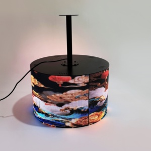 Écran d'affichage numérique couleur pour hôtel de luxe, panneau publicitaire cylindrique LED P2 P2.5, écran rond pour colonne - Product Image 1