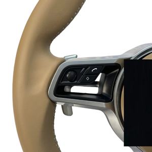 Upgrade volante Full Leather Porsche per Panamera Cayenne Macan Cayman Boxster <span class=keywords><strong>Taycan</strong></span> 918 911 981 718 958 modelli - Product Image 4