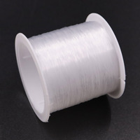 Fil de pêche invisible en nylon monofilament brut mercerisé haute ténacité 0,35 mm 200 m, doux et imperméable, pour la confection de bijoux élastiques DIY