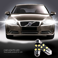 A80 nouveau 2835 LED puce ampoule lampe Super blanc 12V 31/36/39/41mm feston voiture intérieur dôme lampes de lecture voiture lumière accessoires