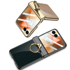 Coque de téléphone transparente avec anneau de maintien pour MOTO <span class=keywords><strong>Raza</strong></span> 70/<span class=keywords><strong>Raza</strong></span> 70 Ultra, avec protection de charnière, finition électrolytique - Product Image 4