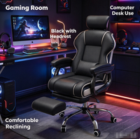 Chaise de jeu ergonomique minimaliste moderne avec base en métal et roulettes courbes, chaise pivotante pour e-sport, idéale pour la maison et le bureau