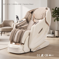 Fauteuil de massage corporel complet 2026 Nouvelle technologie Luxe Moderne Cuir PU Pression d'air Inclinable Shiatsu Zéro Gravité Chauffant Thaistretch