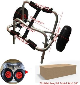 Chariot de kayak en aluminium Structure de conteneur à roulettes Personnalisable OEM Chariot de kayak à main - Product Image 6