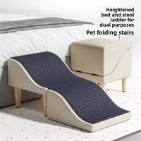 Escalier pliable réglable pour animaux de compagnie, rampe d'accès pour chiens, aide à l'escalade pour lit et canapé, marchepieds sécurisés et robustes pour chiens, marchepieds pour chaussures