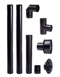 <span class=keywords><strong>Adaptateur</strong></span> de cheminée 5'' x 6'' noir peint pour <span class=keywords><strong>tuyau</strong></span> de poêle et cheminée - Product Image 3