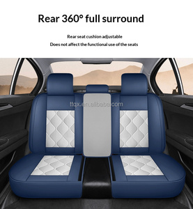Fundas de Asiento de Coche Color Café, Juego Completo Premium, Ajuste Universal para <span class=keywords><strong>Hyundai</strong></span> Elantra, Sonata, Tucson, Santa Fe, <span class=keywords><strong>Kona</strong></span>, Fundas Interiores para Auto - Product Image 4