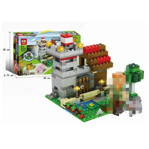 ホット販売6016 Minecraftt Legoous My Worldビルディングブロック381個フィギュア付きレンガセット子供と大人のための教育玩具
