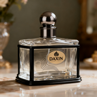 Flacon de parfum pour femme de marque de luxe, 100 ml, flacon de parfum en verre rectangulaire, 30 ml, 50 ml, 100 ml