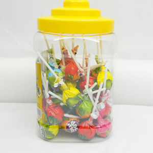 Dulces de piruleta personalizables de alta calidad, formas de concha coloridas, caramelo Big Bom <span class=keywords><strong>Bonbon</strong></span> relleno de goma dura en embalaje a granel - Product Image 6