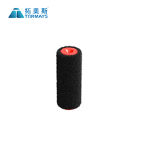 Rouleau de finition murale en nylon pour enduit, outil de finition de cloisons sèches, haute absorption, application de revêtement lisse, brosse à enduit