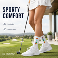 Chaussettes de sport personnalisées avec logo OEM pour hommes et femmes, en coton jacquard tricoté avec un design personnalisé pour la saison d'automne