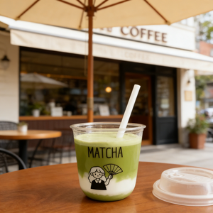 बोबा कप यू आकार बुलबुला दूध चाय कस्टम लोगो पेय पदार्थों के साथ पारदर्शी स्पष्ट डिस्पोजेबल कॉफी प्लास्टिक कप - Product Image 1