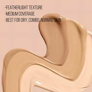 Base correctora 2 en 1 resistente al agua Halal, piel negra, cobertura completa, base líquida de hidratación con ácido hialurónico - Product Image 4