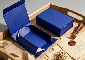 Eco-Friendly High-End Klein Blue Foldable <b>Magnetic</b> <b>Gift</b> <b>Box</b> Four-Color Printing Made Thick Colored Rigid Cardboard Integrated - Product Image 3
