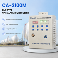 Controlador de Alarma de Gas Industrial Comercial CAATM con Pantalla LED de Concentración y Comunicación RS485 para Sistema de Seguridad de Gas