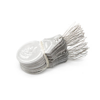 Vente en gros d'enfileur d'aiguille de sécurité double trou accessoires de point de croix en aluminium fournitures de couture argentées